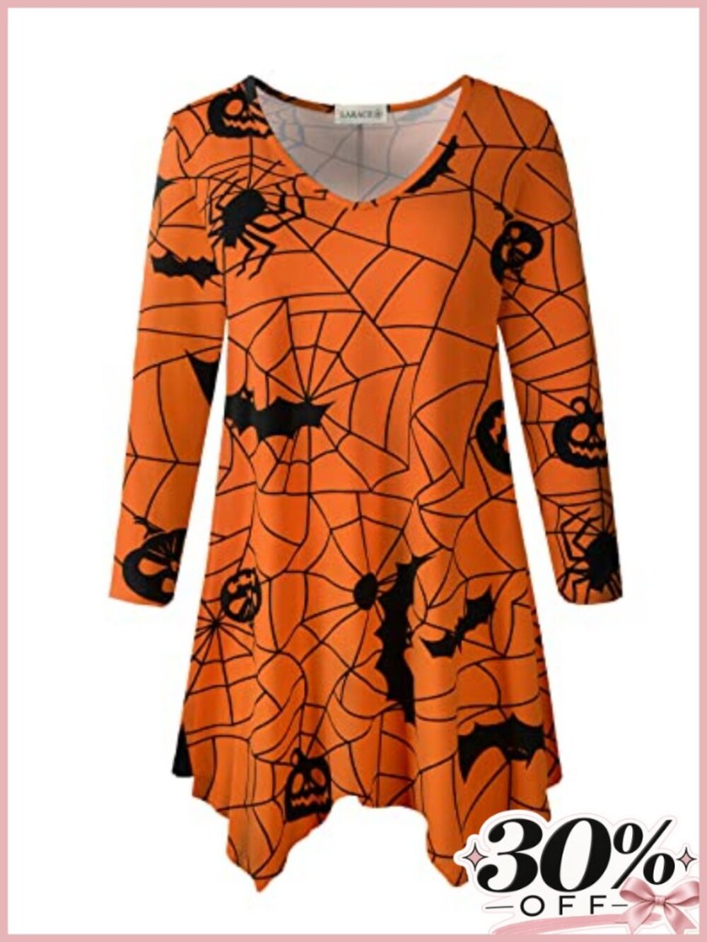 Womens Plus Size V-Neck 3/4 Sleeve Asymmetrical Tunic Tops